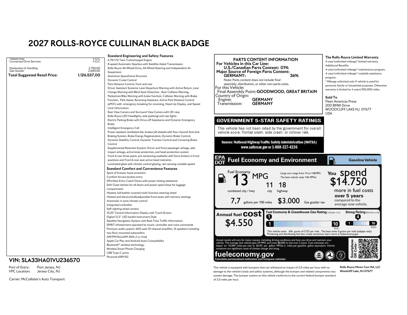 2027 Rolls-Royce Black Badge Cullinan by Cyril Kongo