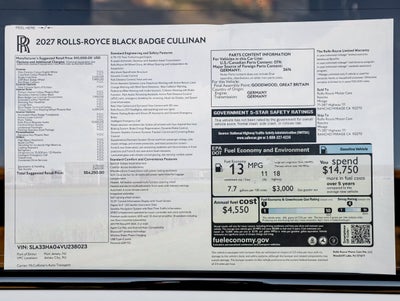 2027 Rolls-Royce Black Badge Cullinan
